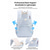 abordables Mochilas para Niños y Adolescentes-Mochila escolar para niña, mochila de poliéster resistente al agua con funda para carrito, mochila infantil de gran capacidad con múltiples bolsillos para primaria, ideal para viajes. &amp;regreso a