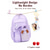 preiswerte Kinder- und Teenager-Rucksäcke-Schulrucksack und Federmäppchen für Mädchen, 2-teiliges Set, mehrfarbiger, wasserabweisender Polyester-Rucksack, geräumiger Rucksack mit vielen Fächern für Grundschule, Mittelschule und Campus &amp;