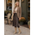 cheap Fashion Boots-Women's Slouchy Mid Calf Boots - Lightweight Khaki Ruched Wide Calf Tapered Toe Footwear for Tailored Trousers, Daily Walking