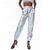 preiswerte Outfits-Set Disko 1980er HipHop Hose Bauchfreies Top Sweatshirt Disco Kostüm Damen Karnevalskostüm Karneval Party Leistung Pride Parade Erwachsene Oberteil Hose