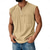 cheap Tank Tops-Men's Vintage Tank Top 100% Cotton Acid Wash Vest Top Undershirt Sleeveless Shirt Sleeveless Henley Summer Plain Fashion Designer Basic Pocket Buttons Vacation Street Black Top Tee for Men