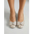 cheap Block Heel Pumps-Women's Luxury Dress Pumps - Champagne Gold Shimmering Block Heels with Crystal Rhinestone Bowknot for Cocktail Party, Evening Gala