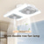 economico Lampadine LED a pannocchia-Ventilatore da soffitto a LED 2 in 1 moderno con luce, ventilatore da soffitto a LED 2 in 1 con luce dimmerabile &amp;Telecomando incluso – motore silenzioso, design elegante – perfetto per soggiorni o