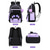 preiswerte Kinder- und Teenager-Rucksäcke-3-teiliges Rucksackset für Mädchen, verschiedene Farben, wasserabweisender Polyester-Rucksack mit großem Fassungsvermögen und mehreren Fächern, inklusive Lunchtasche, Federmäppchen und gepolsterten