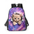 abordables Mochilas para Niños y Adolescentes-Conjunto de mochila para niña con diseño de gato asomándose, mochila escolar ligera de poliéster con bolsa para el almuerzo. &amp;Estuche para lápices, juego de 4 piezas con múltiples bolsillos y gran