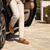 cheap Casual Loafers-Men's Genuine Suede Leather Driving Loafers, Hand-Stitched Moc Toe Slip-On Shoes with Rubber Pebble Sole for Driving and Casual Wear