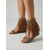 baratos Mulheres-Sandálias femininas de camurça marrom com franjas - sandálias de salto alto anabela bordadas com estilo boho étnico, perfeitas para festivais de música e looks casuais de rua.