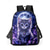 abordables Mochilas para Niños y Adolescentes-Conjunto de mochila infantil con estampado de gato galáctico, mochila escolar ligera de poliéster con bolsa para el almuerzo. &amp;Estuche para lápices, juego de 5 piezas con múltiples bolsillos y gran
