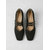 abordables Zapatos Mary Jane-Zapatos de tacón Mary Jane de punto negro para mujer: cómodos zapatos con punta cuadrada, tacón de bloque y doble hebilla, ideales para ir a la oficina a diario o para usarlos todo el día.