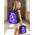 abordables Mochilas para Niños y Adolescentes-Conjunto de mochila infantil con estampado floral de unicornio, mochila escolar ligera de poliéster con bolsa para el almuerzo. &amp;Estuche para lápices, juego de 5 piezas con múltiples bolsillos y gran