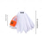 cheap Halloween Pet Costume-Halloween Porch Goose Outfit Spooky Ghost Costume With Pumpkin Bag For 24 Inch Lawn Goose Statue