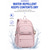preiswerte Kinder- und Teenager-Rucksäcke-Mädchenrucksack in Unifarben, wasserabweisender Polyester-Schulrucksack in verschiedenen Farben, geräumiger Rucksack mit mehreren Fächern und Gepäckgurt für Schule und Uni &amp; reisen