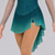 cheap Figure Skating Dresses-Green Ombre Long Sleeve Floral Open Back Figure Skating Dress for Women and Girls, Rhinestone Ice Skating Competition Dress