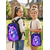 abordables Mochilas para Niños y Adolescentes-Conjunto de mochila infantil con estampado floral de unicornio, mochila escolar ligera de poliéster con bolsa para el almuerzo. &amp;Estuche para lápices, juego de 5 piezas con múltiples bolsillos y gran