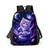 abordables Mochilas para Niños y Adolescentes-Conjunto de mochila infantil con estampado de gato y galaxia, mochila escolar ligera de poliéster con bolsa para el almuerzo. &amp;Estuche para lápices, juego de 4 piezas con múltiples bolsillos y gran