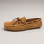 cheap Casual Loafers-Men's Genuine Suede Leather Driving Loafers, Hand-Stitched Moc Toe Slip-On Shoes with Rubber Pebble Sole for Driving and Casual Wear