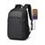 preiswerte College-Rucksäcke-Laptop-Rucksack für Herren, schwarz oder grau, wasserabweisendes Polyester, geräumiger Schulrucksack mit mehreren Fächern und USB-Ladeanschluss &amp;Gepäckgurt für Uni, Schule, Reisen und den täglichen