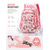 preiswerte Kinder- und Teenager-Rucksäcke-Mädchen-Rucksack-Set mit Graffiti-Print, 2-teilig, verschiedene Farben, leichter, wasserabweisender Polyester-Schulrucksack mit Federmäppchen, geräumiger Rucksack mit vielen Fächern für den Schulstart