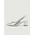 cheap Block Heel Pumps-Women's Silver Metallic Croc Slingback Pumps - Pointed Toe Block Low Heel Shoes for Cocktail Party, Fashion Party &amp; Nightout
