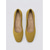abordables Zapatos de salón de tacón ancho-Zapatos de tacón de punto amarillos para mujer: cómodos zapatos sin cordones con punta cuadrada y tacón bajo de bloque, ideales para ir a la oficina a diario o caminar todo el día.