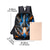 abordables Mochilas para Niños y Adolescentes-Mochila infantil Doodle Rocket de 3 piezas, ligera, de poliéster, con gran capacidad, múltiples compartimentos y bolsa térmica para el almuerzo. &amp;Estuche para lápices para la vuelta al cole, el