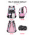 baratos Mochilas para Crianças e Adolescentes-Conjunto de mochila de 3 peças com estampa de margaridas para meninas, incluindo lancheira. &amp;Estojo escolar impermeável em poliéster, com vários compartimentos e alças acolchoadas em formato de S,