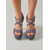 abordables Zapatos de salón de plataforma-Sandalias de tacón de aguja con plataforma y brillo para mujer: tacones altos con tiras y punta abierta, ideales para fiestas en discotecas, cenas de noche y eventos en resorts de lujo.