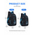 economico Zaini per Bambini e Adolescenti-Zaino scolastico per bambini, zaino impermeabile, borsa grande multi-scomparto, borsa leggera e resistente, ritorno a scuola, viaggio