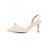 billiga Slingback-pumps-vita pärlpryddade slingback-pumps för kvinnor - spetsiga stilettklackar för cocktailparty, modefest &amp;bröllop