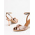 cheap Heeled Sandals-Women's Black Rhinestone Dress Shoes - Elegant Patent Leather Peep Toe Ankle Strap Mid High Heels for Cocktail Parties, Evening Vacations