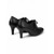 economico Pumps Classici-Décolleté Oxford da donna in pelle nera - comode scarpe stringate a punta con tacco medio, ideali per l'ufficio e il tempo libero.