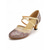 voordelige Jaren 1920 &amp; Gatsby-tijdperk-Dames gouden glitter dansschoenen - retro sandalen met uitlopende hak en mesh bandjes in de stijl van de jaren 20, geïnspireerd op The Great Gatsby, voor flapper-kostuums en avondfeesten.