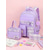 preiswerte Kinder- und Teenager-Rucksäcke-Mädchen-Rucksack-Set mit Karomuster, 3-teilig, verschiedene Farben, wasserabweisendes Polyester, Schultasche mit Lunchtasche &amp;Federmäppchen, geräumiger Rucksack mit mehreren Fächern und Gepäckgurt für