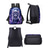 abordables Mochilas para Niños y Adolescentes-Conjunto de mochila infantil con estampado de gato galáctico, mochila escolar ligera de poliéster con bolsa para el almuerzo. &amp;Estuche para lápices, juego de 5 piezas con múltiples bolsillos y gran