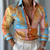 cheap Men's Satin Shirt-Men's Floral Stripe Multicolor Floral / Flower Satin Shirt Dress Shirt Long Sleeve Casual Fashion Casual Vacation Party Evening Wear Summer Spring Fall Collared Shirts 3D Print Blue Multicolor Yellow