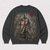 cheap 3D Pattern-Men's Religious Cross Templar Knight Graphic Washed Sweatshirt