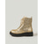 cheap Combat Boots-Women's Gold Metallic Glitter Combat Boots - Lace-Up Chunky Platform Ankle Shoes for Casual Parties, Music Festivals &amp; Night Out