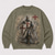cheap 3D Pattern-Men's Religious Cross Templar Knight Graphic Washed Sweatshirt