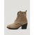 cheap Ankle Boots-Women's Taupe Suede Lace-Up Ankle Boots - Buckle Strap Round Toe Block Heel Booties for Everyday Wear &amp; Outdoor Casual Style