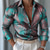 cheap Men's Satin Shirt-Men's Rendering Satin Shirt Dress Shirt Long Sleeve Casual Fashion Casual Vacation Party Evening Wear Summer Spring Fall Collared Shirts 3D Print Blue Yellow Green