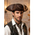 cheap Halloween Accessories-Men's Polyester Vintage Distressed Tricorn Pirate Hat, Black Brown Halloween Costume Hat for Pirate Cosplay, Theme Parties, Renaissance Fairs, Stage Performances and Dress-Up Events