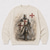cheap 3D Pattern-Men's Religious Cross Templar Knight Graphic Washed Sweatshirt