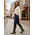 cheap Fashion Boots-Women's Dark Brown Faux Leather Knee-High Boots - Low Chunky Heel Fashion Shoes for Work, Outdoor Casual &amp; Daily Wear