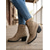 cheap Ankle Boots-Women's Taupe Suede Lace-Up Ankle Boots - Buckle Strap Round Toe Block Heel Booties for Everyday Wear &amp; Outdoor Casual Style