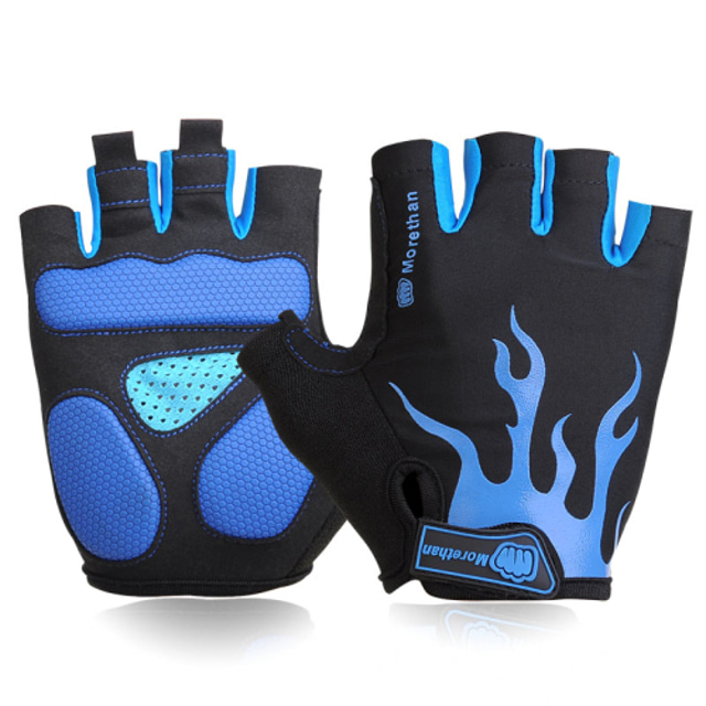  FJQXZ Winter Winter Gloves Bike Gloves / Cycling Gloves Mountain Bike Gloves Mountain Bike MTB Road Bike Cycling Anti-Slip Padded Breathable Wearproof Fingerless Gloves Half Finger Sports Gloves