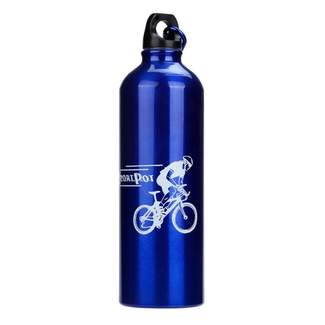 Cykel Vattenflaskor Fri från BPA Bärbar Giftfri Miljövänlig Till Cykelsport Racercykel Mountain bike Aluminiumlegering Svart Röd Blå 1 pcs