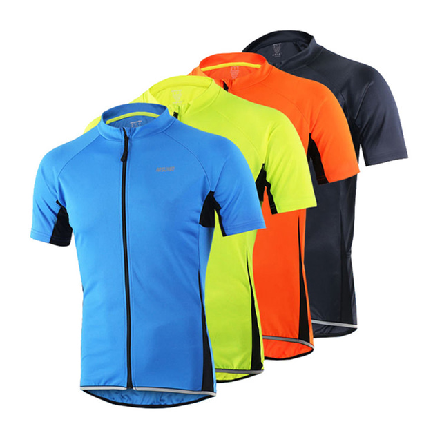  Men's Cycling Jersey Short Sleeve Mountain Bike MTB Road Bike Cycling Graphic Patterned Jersey Top Light Yellow Dark Gray Orange Breathable Anatomic Design Quick Dry Sports Clothing Apparel Cycling