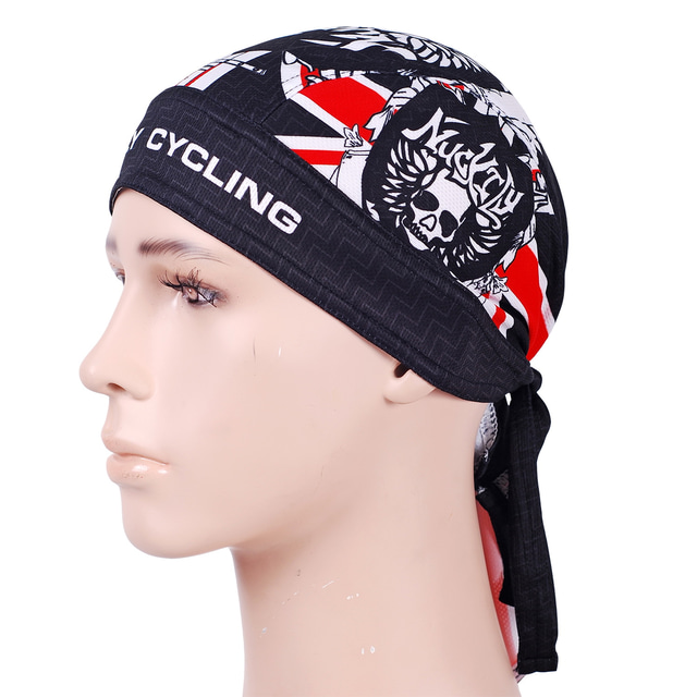  Nuckily Skull Cap Beanie Do Rag Stripes Patchwork Windproof Sunscreen UV Resistant Breathable Quick Dry Bike / Cycling Black Winter for Men's Women's Adults' Camping / Hiking Leisure Sports Cycling