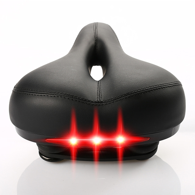 Selle De Vélo Extra Large Avec Dossier - Cuir, Réglable - Pour Homme Et Femme, Vélos Électriques - Confort Maximale - 6