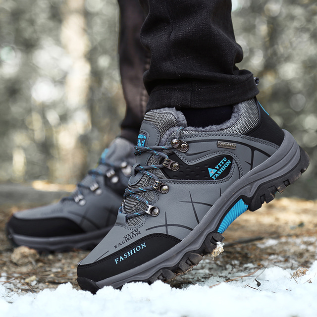  Bărbați Pantofi de drumeție Adidași Pantofi alpinist Impermeabil Absorbție de șoc Respirabil Purtabil Pescuit Drumeție Alpinism PU piele Primăvară, toamnă, iarnă, vară Negru Verde Militar Gri Kaki